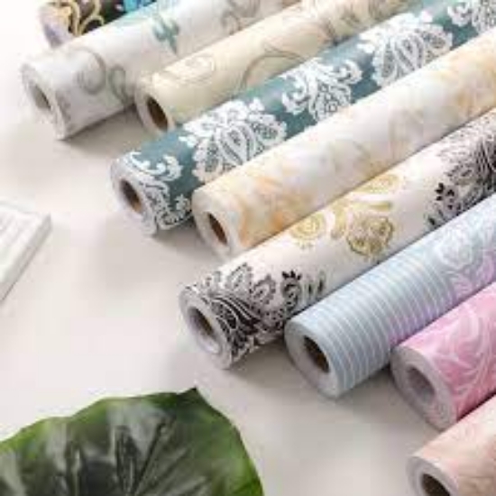 صورة رول تغليف لاصق ديكور ورود   Roses decorative adhesive roll