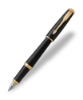 صورة اقلام حبر ذهبي اطار اسود(طقم)(باركر) Parker Urban Muted Black GT Fountain Pen 1931601M 