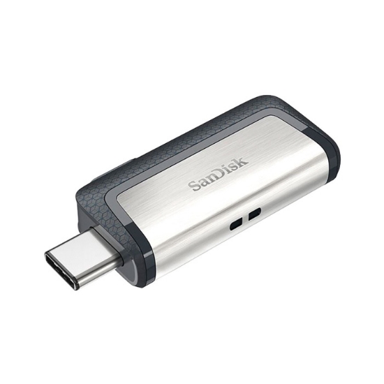 صورة فلاش دسك مدخلين SANDISK ULTRA  DuaI Drive  TYPe-C 