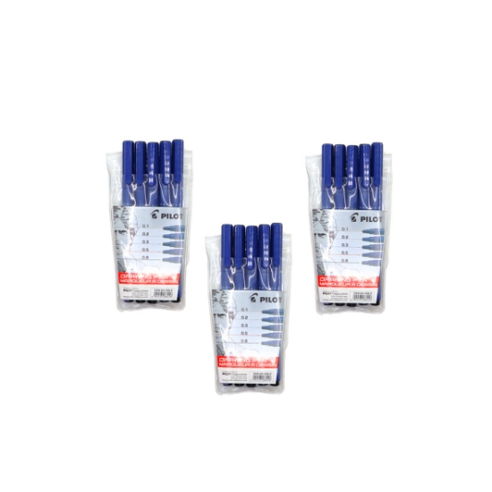 Picture of طقم 5 اقلام تحبير ورسم خرائط 1 - 8 مل اسود