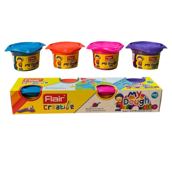 Picture of طقم صلصال 4لون فلاير MY DOUGH FA7038