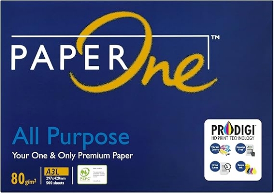 صورة ورق تصويرأبيض 80جرام  (paper one) all purpose 80g A3