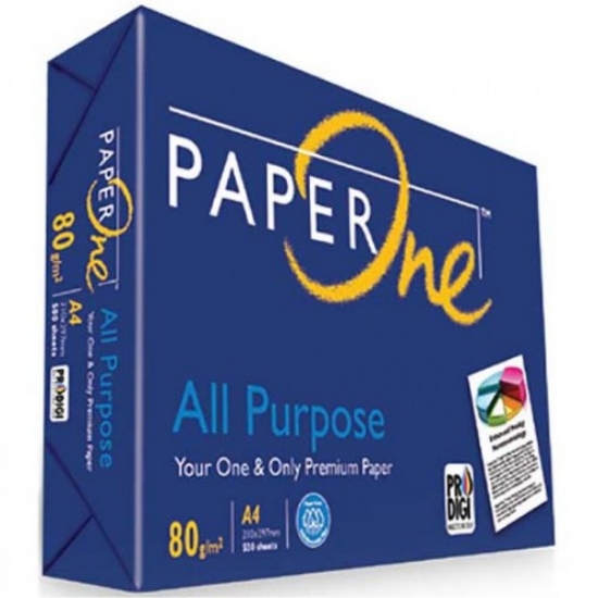 صورة ورق تصوير ابيض 80جرام بيبر وان أولبرباس  photocopy paper paper one all purpose 80g A5