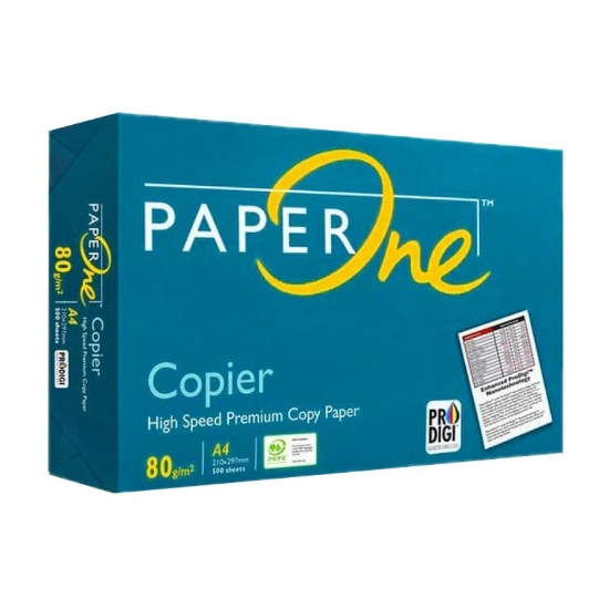 صورة ورق تصوير أبيض 80 جرام paper one copier 80g A4