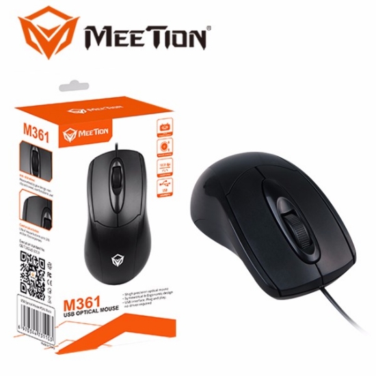 صورة ماوس كمبيوتر 1.5متر عادي وسط مدخل ممتاز  MEETION USB M361