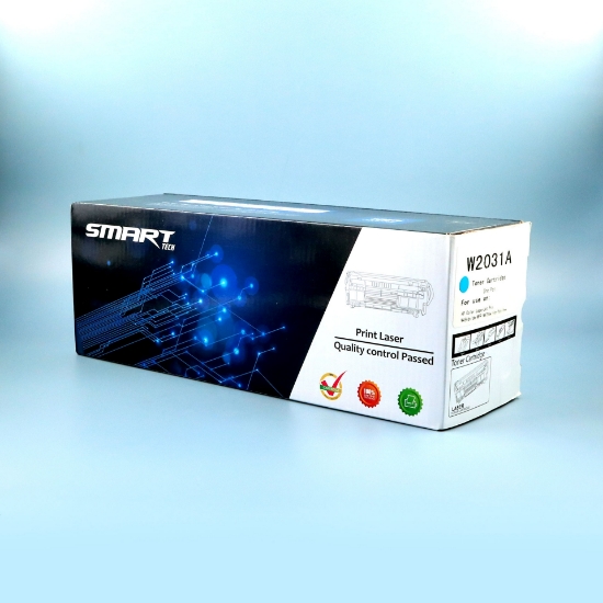 Picture of Laser Toner Cartridge( SMART TECH) CYAN HP W2031A /415A (With Chip)  خرطوشة حبر سمارت تك بديل لطابعة HP ليزر  أزرق(مع شريحة )