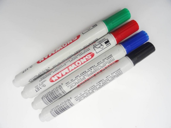 صورة أقلام علامة مدبب-سنومان Snowman  permanent marker pen -G12  