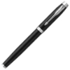 صورة أقلام حبر فضي اطار اسود(طقم)(باركر) PARKER  Fountain Pen, Black Lacquer Chrome Trim, Medium Nib 1931651M