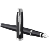 صورة أقلام حبر فضي اطار اسود(طقم)(باركر) PARKER  Fountain Pen, Black Lacquer Chrome Trim, Medium Nib 1931651M