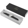 صورة أقلام حبر فضي اطار اسود(طقم)(باركر) PARKER  Fountain Pen, Black Lacquer Chrome Trim, Medium Nib 1931651M