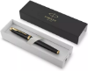 صورة أقلام حبر ذهبي اطار اسود(طقم)(باركر) Parker IM Fountain Pen, Black Lacquer Gold Trim, Medium Nib 1931653M