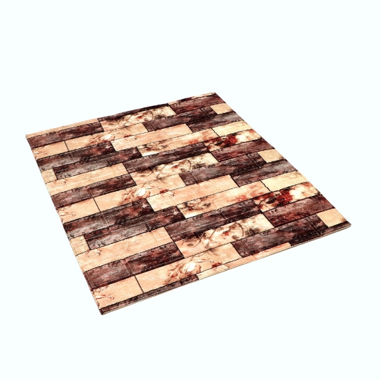 Picture of بلاط اسفنجي 5ملي لاصق70×77 شكل قطع مستطيلة خشبي PD-MS07