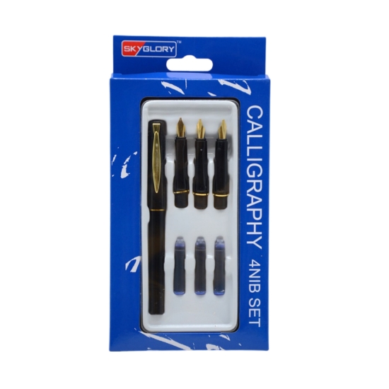 Picture of طقم اقلام حبر سكاي جلوري للخط العربي 4 سنن  SKYGLORY 