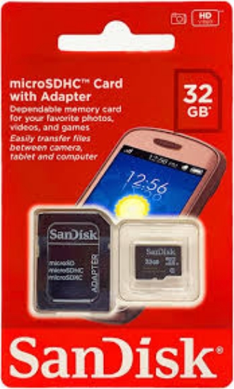 صورة ذاكرة SANDiSK-32GB مع Adapter