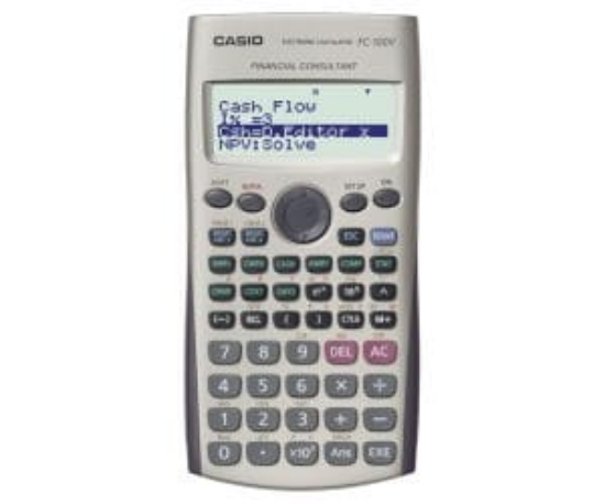 صورة اّلة حاسبة كاسيو وكالة  (financial) مالية FC-100V Casio