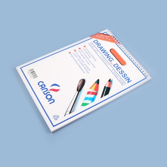 Picture of كراسة رسم متعدد الاستخدام 180 جرام 15 ورقة ابيض كانسون