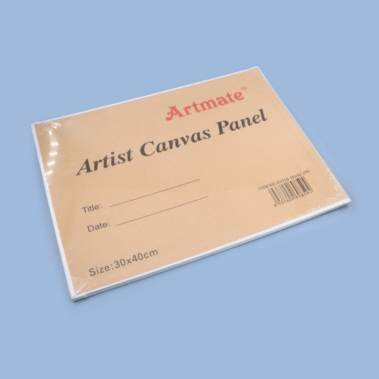 Picture of طقم 2 لوحات رسم كانفاس مشدود على لوح 280جرام ARTMATE-E5310-40×30-A3