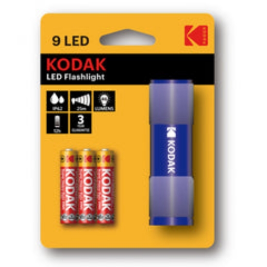 Picture of  كشاف مع 3 بطاريات ريموت KODAK- FLahlight-R03-FL-B/9LED+AAA-3-CAT30412453