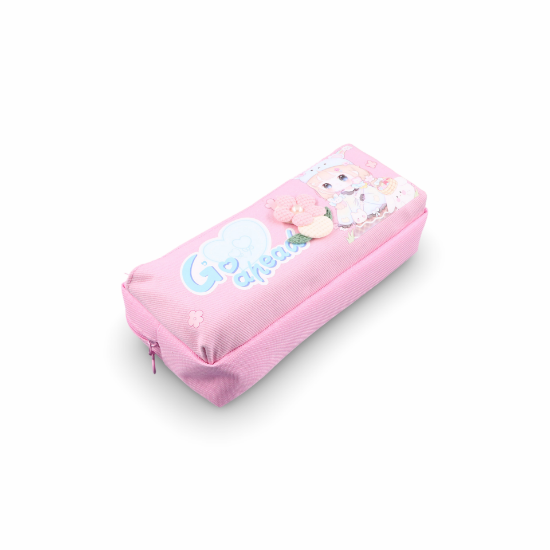 Picture of مقالم قماش بناتي جيبين وردة بارز  في باكت AAC024-7-2-NO-6843