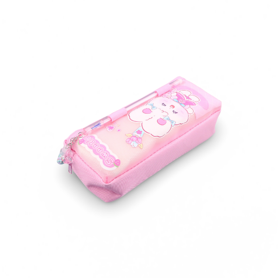 Picture of مقالم قماش بناتي جيبين مع قلم ماسح وميدالية في باكت AAC024-7-9-NO-6844