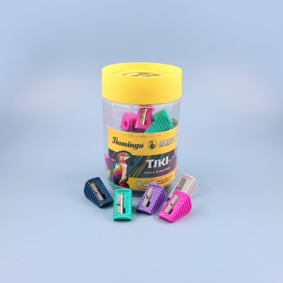 Picture of برايات بلاستيك فتحة واحدة فلمنجو ملون12020