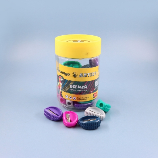 Picture of  برايات بلاستيك فتحة فلمنجوا ملون فلاير 9077 Flamingo