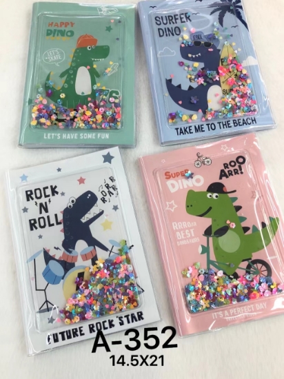 Picture of دفاتر غلاف كب +شفاف خرزEGLS352-A5-1-1