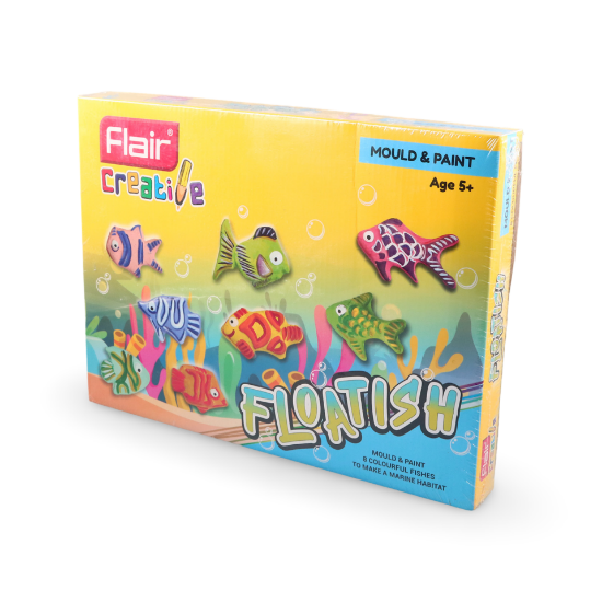 Picture of وسائل تعليمية جص شكل اسماك مع قوالب والوان تشكيل فلايرFA-7081