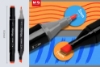 Picture of طقم 80 لون اقلام رسم ماركر جهتين APMV1416
