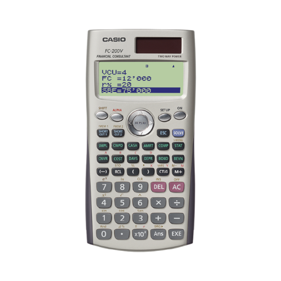 Picture of اّلة حاسبة كاسيو وكالة  (financial) مالية Casio FC-200V