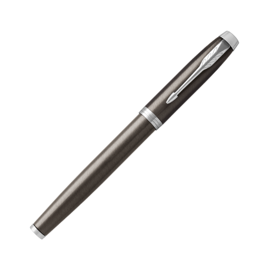 Picture of قلم  حبر  فاخر اطارفضي  اسود فاتح (باركر) PARKER IM Fountain Pen, Dark Espresso, Medium Nib 1931657M 