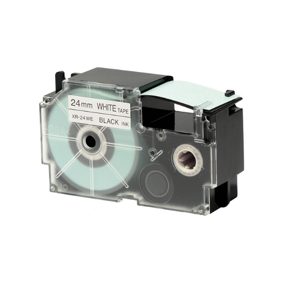 Picture of ليبل طابعة كاسيو وكالة XR-24WE1   BLACK INK  WHITE24mm