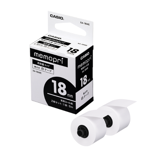 Picture of ليبل طابعة لابيمو كاسيو وكالة XA-18WE 1 BLACK ON WHITE