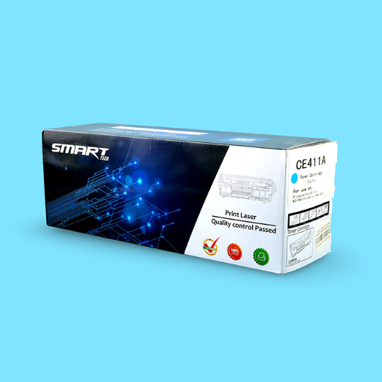 صورة حبر طابعة ليزر ازرق SMART TECH-HP-CE411A Cyan  Sal 305A