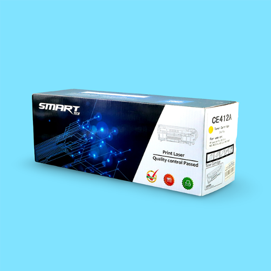 صورة حبر طابعة ليزر اصفر  SMART TECH-HP-CE412A Yellow Sal 305A