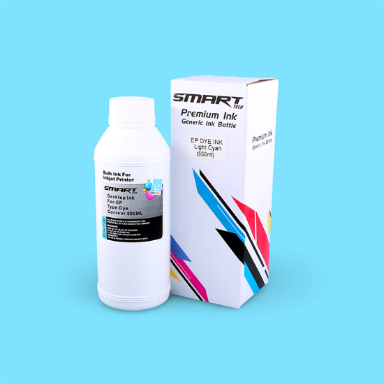 صورة  حبر تعبئة ابسون ازرق فاتح INK 500ML- SMART-SEL