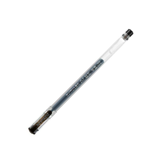 صورة اقلام سائل جل جسم مثلث الجوهرة اسود ZUIXUA- CS-801- 0.38MM